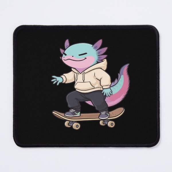 Item preview, Skateboarder Axolotl – Effortless Cool Streetwear Illustration designed and sold by ColorSplash123.