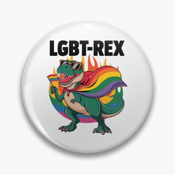 Item preview, Gay Dinosaur LGBT-Rex Rainbow Pride Flag Parade  designed and sold by angolinnArt.