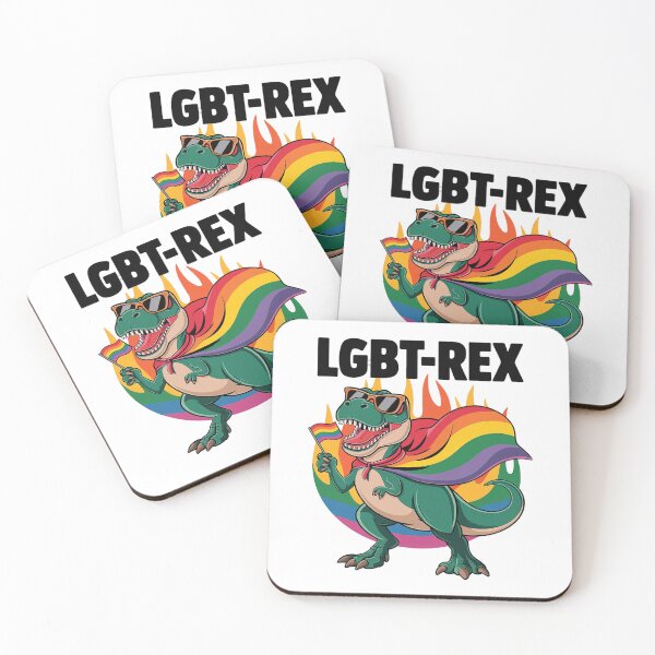 Item preview, Gay Dinosaur LGBT-Rex Rainbow Pride Flag Parade  designed and sold by angolinnArt.