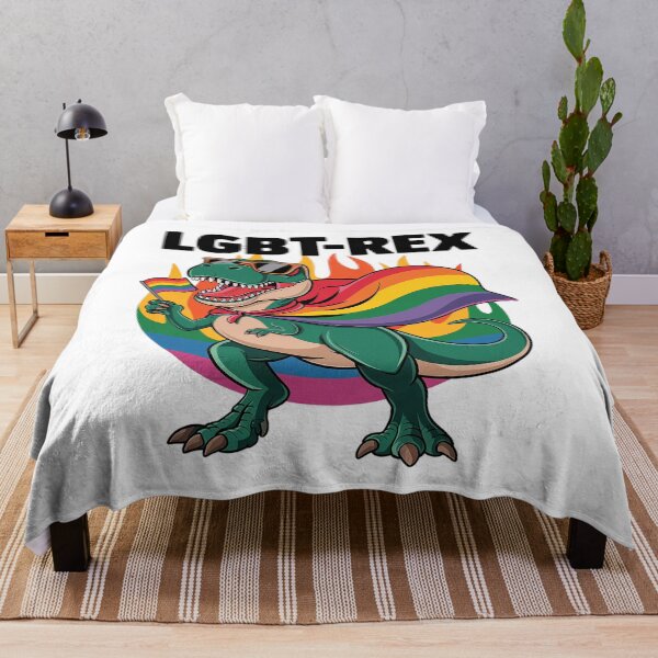 Item preview, Gay Dinosaur LGBT-Rex Rainbow Pride Flag Parade  designed and sold by angolinnArt.