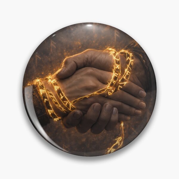 Item preview, Bound by Fate, Not by Gods – Norse Rune Love Art designed and sold by NorseDrip.