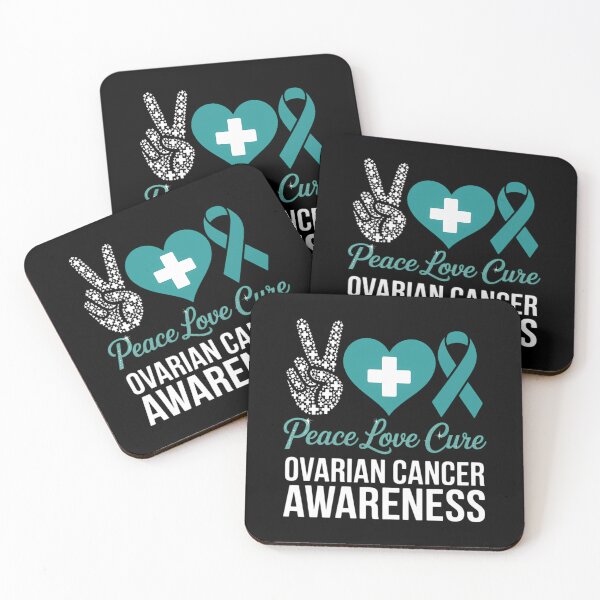 Item preview, Peace Love Cure Ovarian Cancer Awareness designed and sold by IdunayaStore.