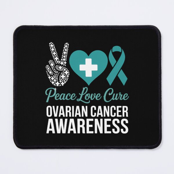 Item preview, Peace Love Cure Ovarian Cancer Awareness designed and sold by IdunayaStore.