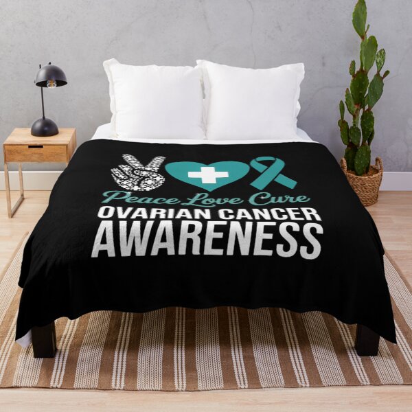 Item preview, Peace Love Cure Ovarian Cancer Awareness designed and sold by IdunayaStore.