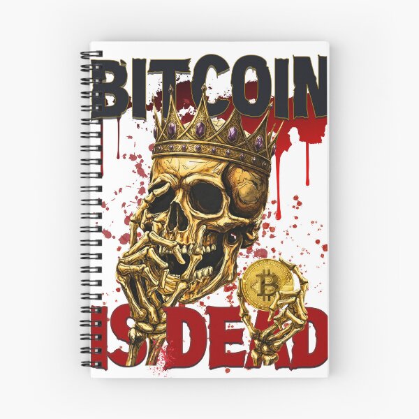 Item preview, Bitcoin Is Dead - Golden King Skull & Crypto Coin designed and sold by 1SINGHA.