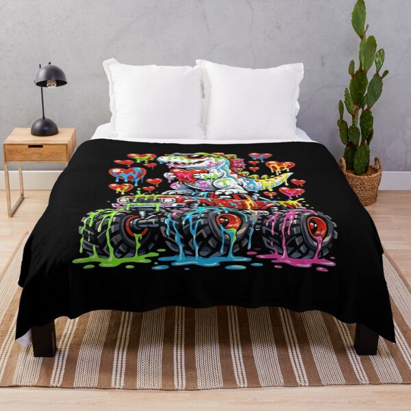 Item preview, Rainbow Drip Dino Monster Truck Love designed and sold by LashondaGreen89.