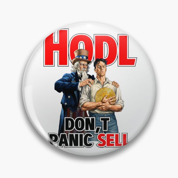 Item preview, Uncle Sam Says HODL: Bitcoin Propaganda Art designed and sold by 1SINGHA.