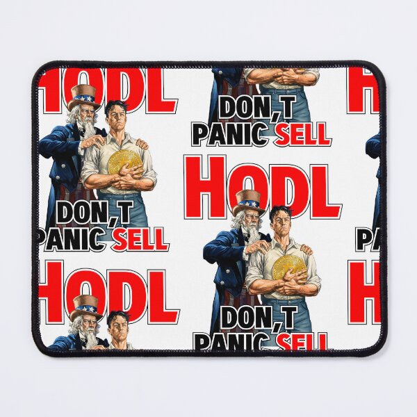 Item preview, Uncle Sam Says HODL: Bitcoin Propaganda Art designed and sold by 1SINGHA.