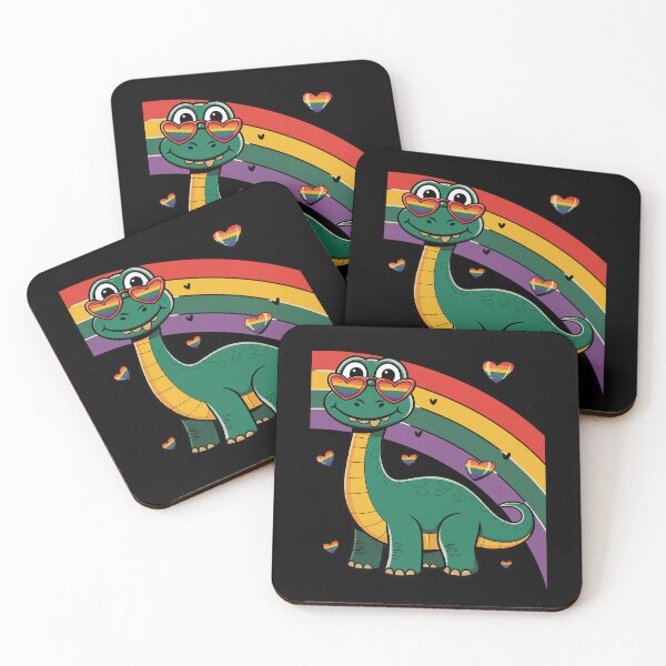 Item preview, LGBT Dinosaur Gay Pride Rainbow Brachiosaurus LGBTQ Cute  designed and sold by joyouartArt.