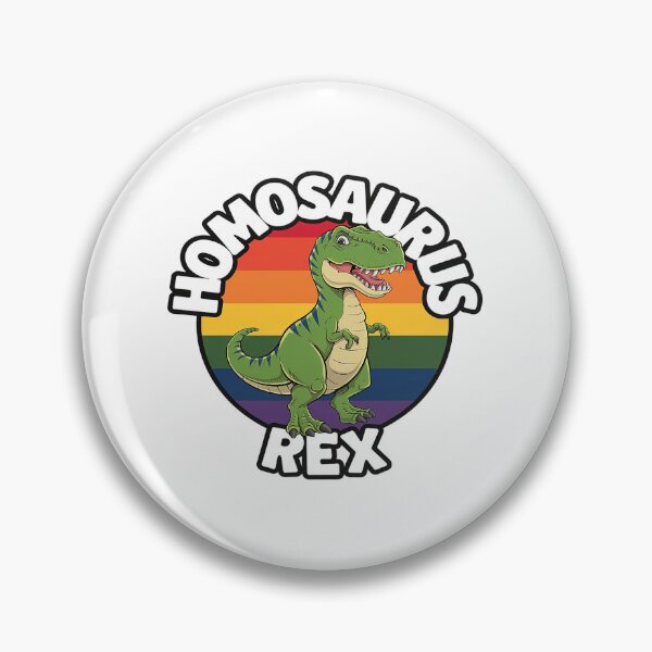 Item preview, Homosaurus Rex Dinosaur Rainbow Flag Dino LGBT-Q 1  designed and sold by angolinnArt.