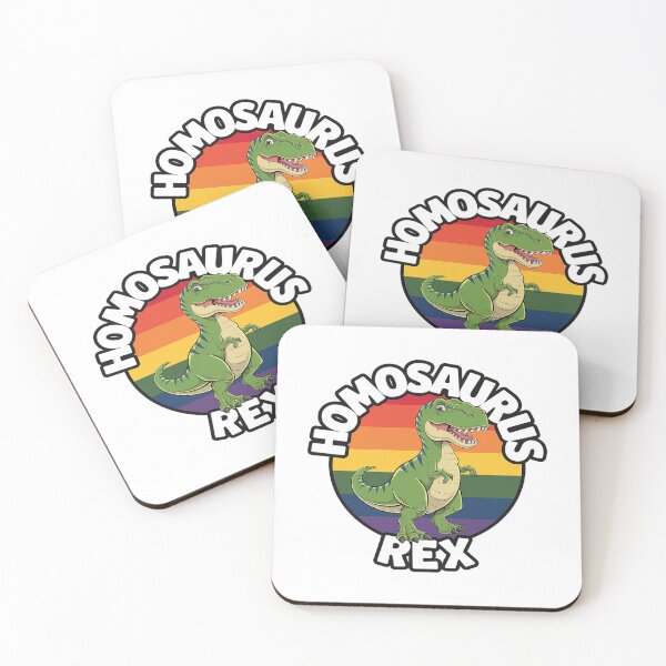Item preview, Homosaurus Rex Dinosaur Rainbow Flag Dino LGBT-Q 1  designed and sold by angolinnArt.