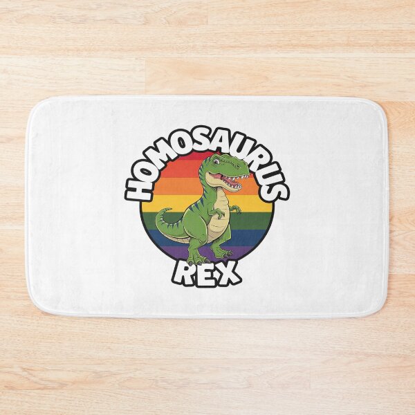Item preview, Homosaurus Rex Dinosaur Rainbow Flag Dino LGBT-Q 1  designed and sold by angolinnArt.