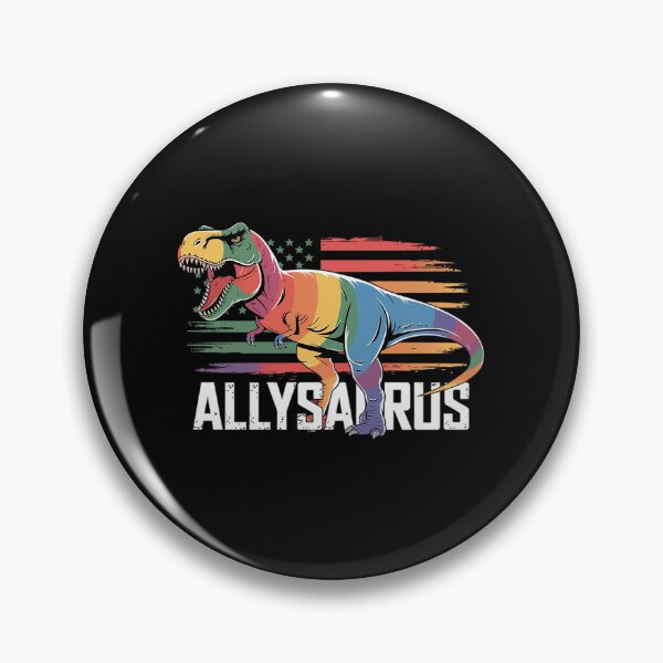 Item preview, LGBT Dinosaurs T Rex Gay Pride Flag Allysaurus Ally Men Boys  designed and sold by joyouartArt.