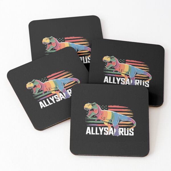 Item preview, LGBT Dinosaurs T Rex Gay Pride Flag Allysaurus Ally Men Boys  designed and sold by joyouartArt.
