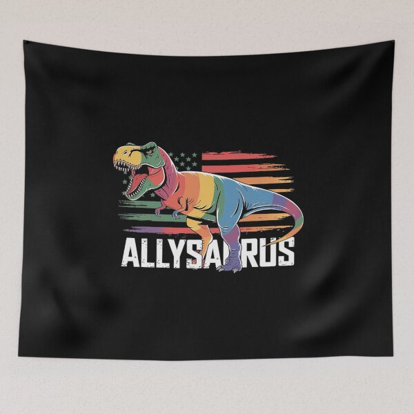 Item preview, LGBT Dinosaurs T Rex Gay Pride Flag Allysaurus Ally Men Boys  designed and sold by joyouartArt.