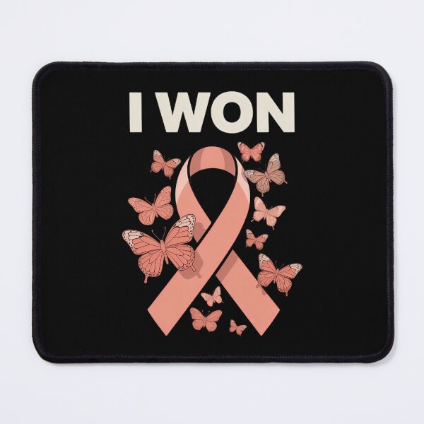 Item preview, Peach Ribbon For Endometrial Cancer Awareness I Won! Endometrial Cancer Survivor designed and sold by IdunayaStore.