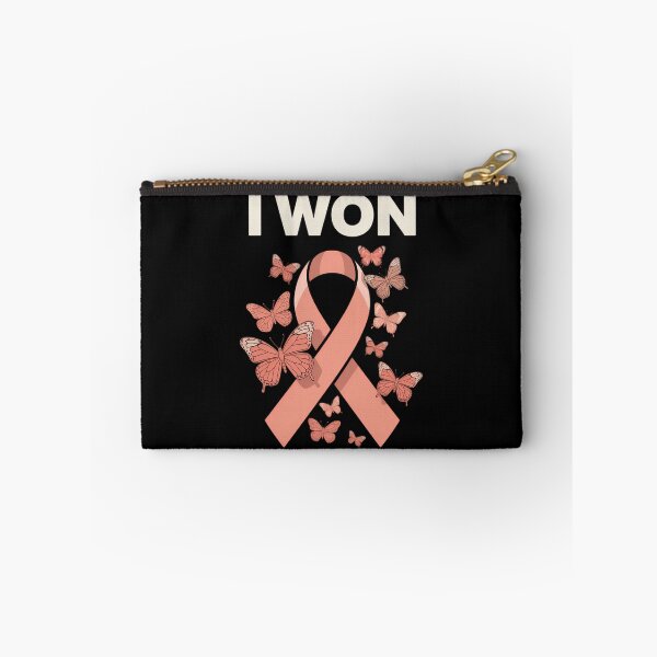 Item preview, Peach Ribbon For Endometrial Cancer Awareness I Won! Endometrial Cancer Survivor designed and sold by IdunayaStore.