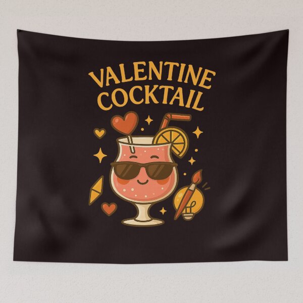 Item preview, Valentine Cocktail – Cute Romantic Drink Design designed and sold by zbigniewcz.