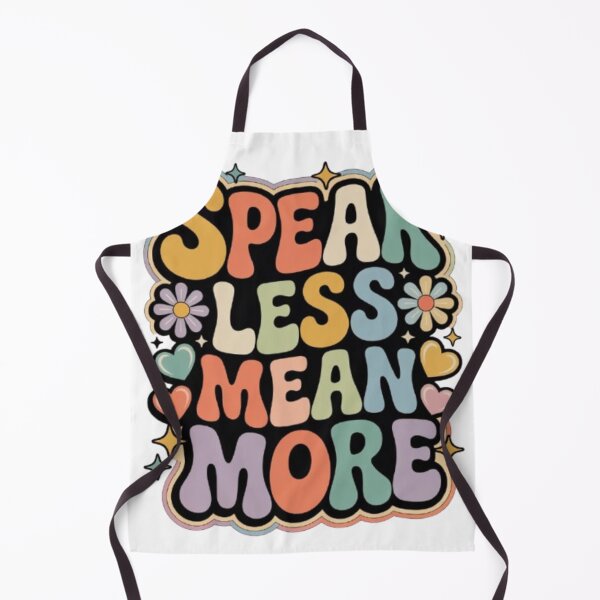 Item preview, Speak Less Mean More – Retro Wisdom Statement Design designed and sold by NewUSShop.
