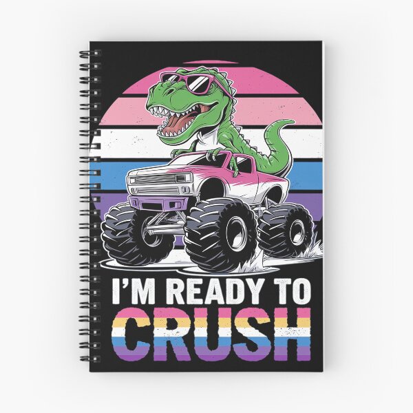 Item preview, Im Ready To Crush LGBT-Q Genderfluid Dinosaur Pride Flag  designed and sold by angolinnArt.