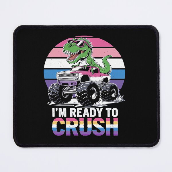 Item preview, Im Ready To Crush LGBT-Q Genderfluid Dinosaur Pride Flag designed and sold by angolinnArt.
