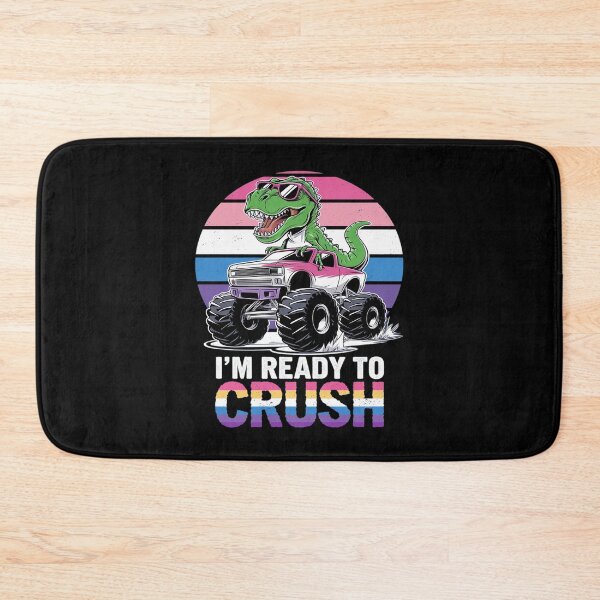 Item preview, Im Ready To Crush LGBT-Q Genderfluid Dinosaur Pride Flag  designed and sold by angolinnArt.