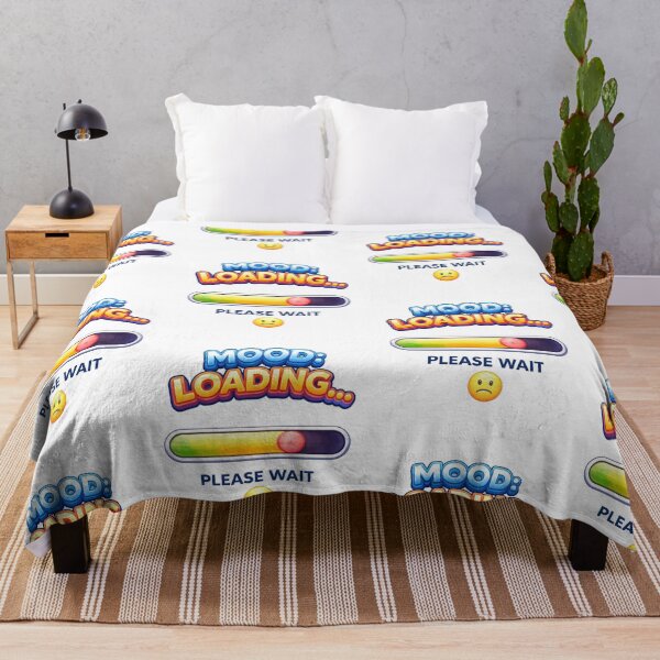 Item preview, Mood: Loading… Please Wait – Funny Mood Quote Design designed and sold by DailyVibesLab.