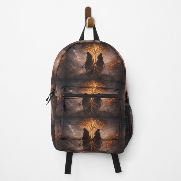 Item preview, Two Souls, One Ragnarok – Yggdrasil Viking Art designed and sold by NorseDrip.