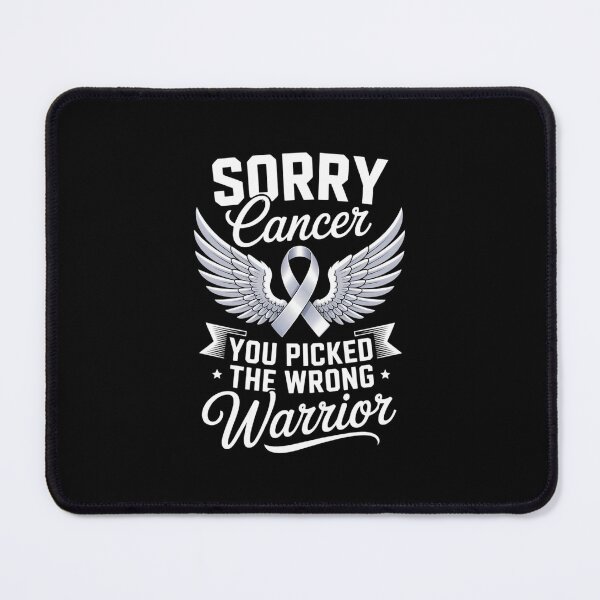 Item preview, Cancer Awareness Sorry Cancer You Picked The Wrong Warrior designed and sold by FaithAbbott.