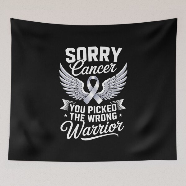 Item preview, Cancer Awareness Sorry Cancer You Picked The Wrong Warrior designed and sold by FaithAbbott.