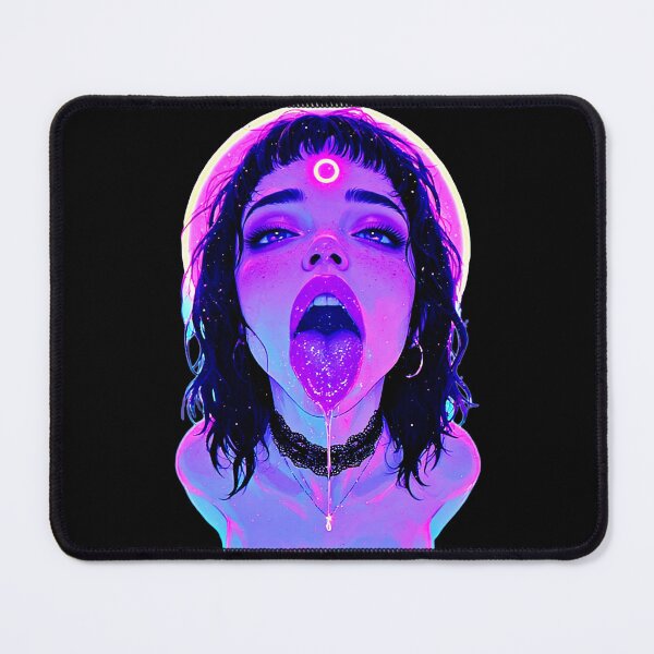 Item preview, Cyberpunk Oracle – Glowing Third Eye Illustration designed and sold by Neer arts.