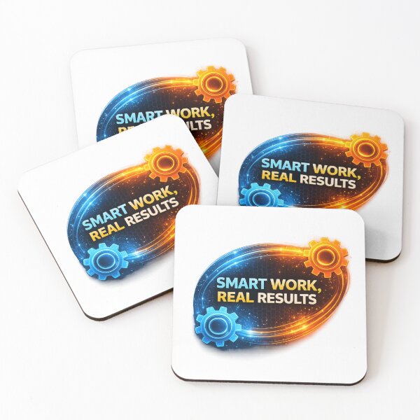 Item preview, Smart Work, Real Results Motivation Design designed and sold by DailyVibesLab.
