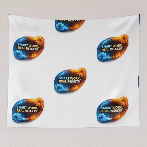 Item preview, Smart Work, Real Results Motivation Design designed and sold by DailyVibesLab.