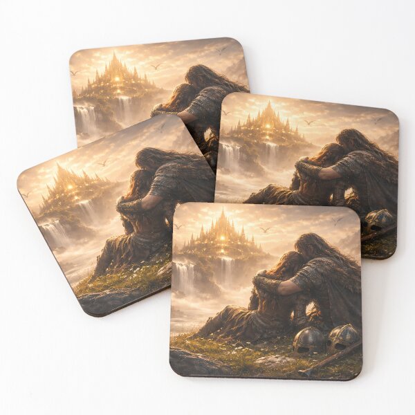 Item preview, Forever, Even in Valhalla – Viking Afterlife Love Art designed and sold by NorseDrip.