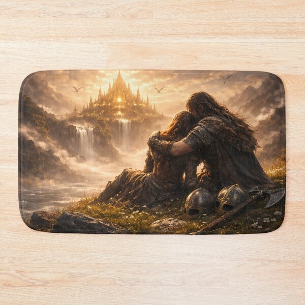 Item preview, Forever, Even in Valhalla – Viking Afterlife Love Art designed and sold by NorseDrip.