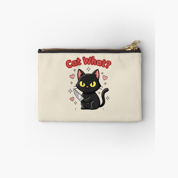 Item preview, Funny Stabby Cat What? - Cute Murderous Black Cat Meme Aesthetic designed and sold by ZyxDes.