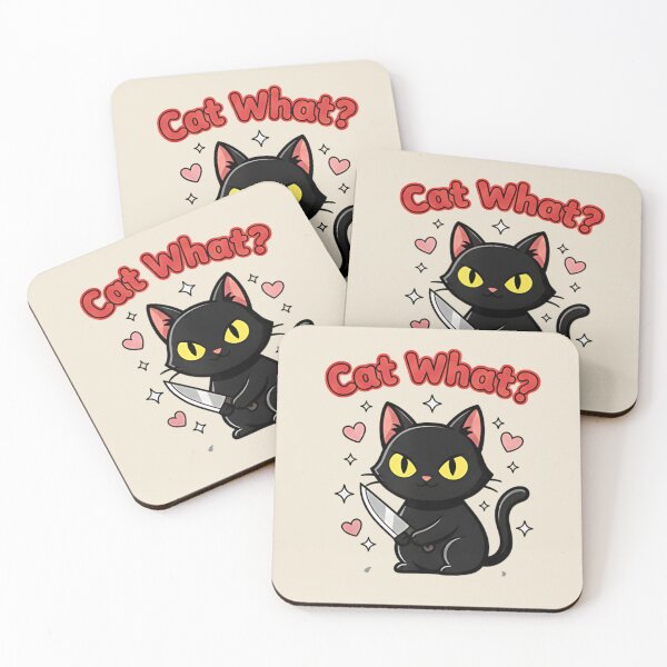 Item preview, Funny Stabby Cat What? - Cute Murderous Black Cat Meme Aesthetic designed and sold by ZyxDes.