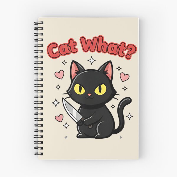 Item preview, Funny Stabby Cat What? - Cute Murderous Black Cat Meme Aesthetic designed and sold by ZyxDes.