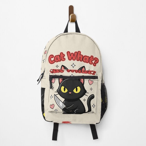Item preview, Funny Stabby Cat What? - Cute Murderous Black Cat Meme Aesthetic designed and sold by ZyxDes.