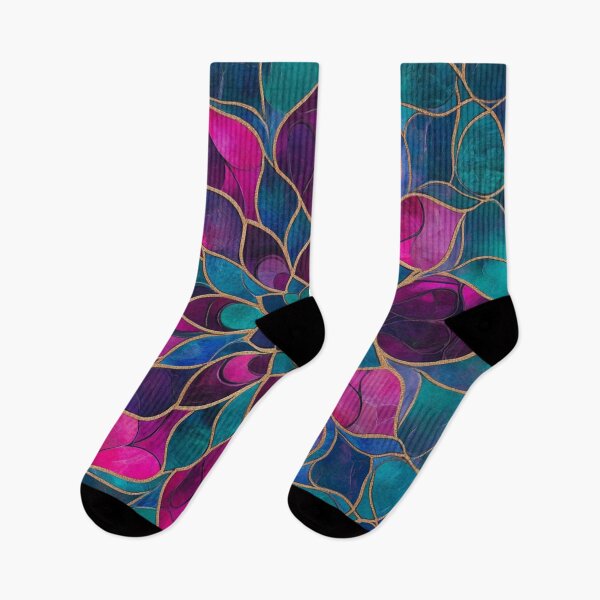 Item preview, Stained Glass Jade Violet Magenta Inspired Mosaic Mandala Pattern designed and sold by GrinGalore.