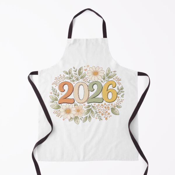 Item preview, 2026 New Year Floral Typography Art Design designed and sold by CraftachicDsgn.