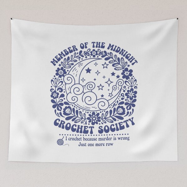 Item preview, Member Of The Midnight Crochet Society Funny designed and sold by LuminOrb.