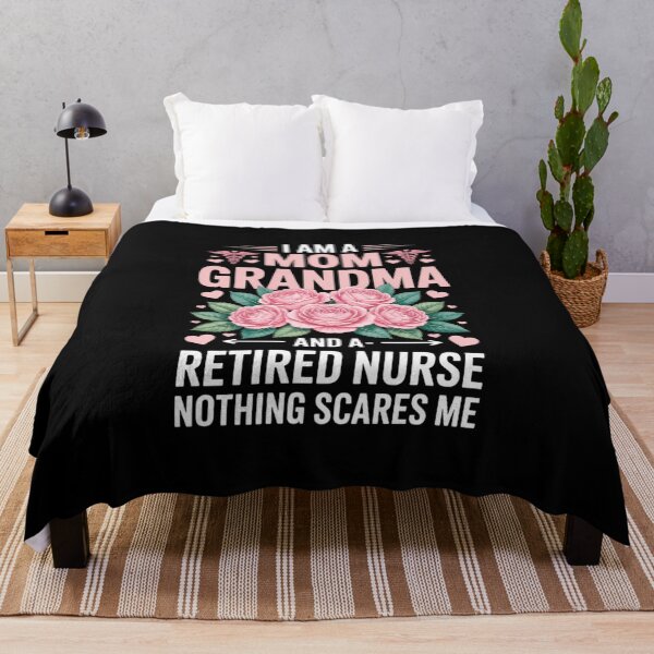Item preview, I’m A Mom Grandma And A Retired Nurse Nothing Scares Me designed and sold by IdunayaStore.