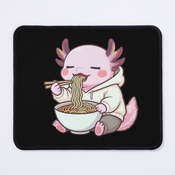 Item preview, Axolotl Eating Ramen – Cozy Comfort Food Illustration designed and sold by ColorSplash123.