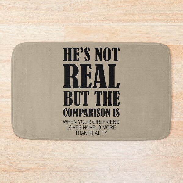 Item preview, Fictional Men vs Real Life Book Humor designed and sold by ApricotBlossom.
