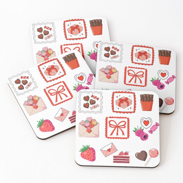Item preview, Valentine Cute Sweets & Love Stickers – Candy, Hearts, Gifts & Berries Clipart Set designed and sold by Verycutethings.
