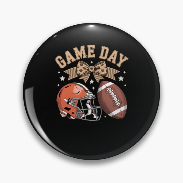 Item preview, Football Mom Orange Coquette Bow Game Day designed and sold by IdunayaStore.