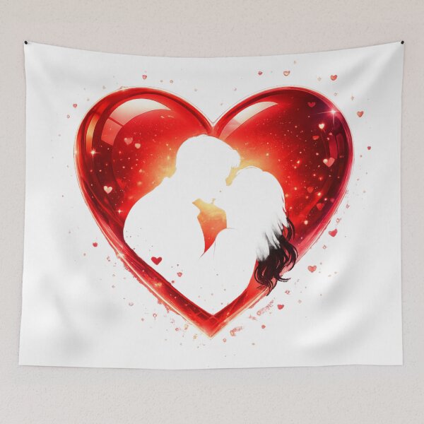 Item preview, Romantic Flower Couple Design – Valentine’s Day Love Art designed and sold by Combat Skies.