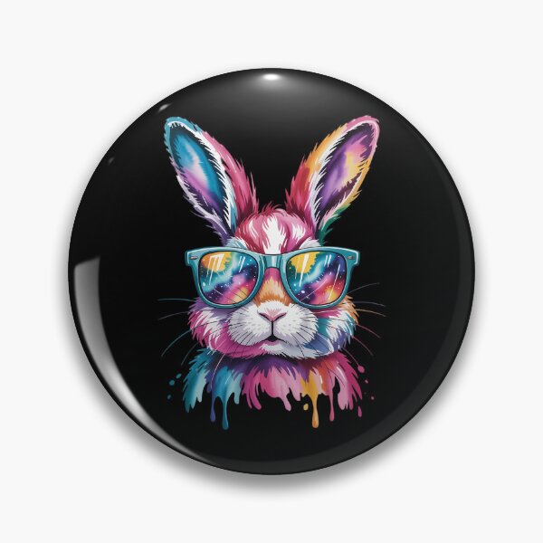 Artikelvorschau, Hasengesicht mit Batikbrille – Frohe Ostern! entworfen und verkauft von FaithAbbott.