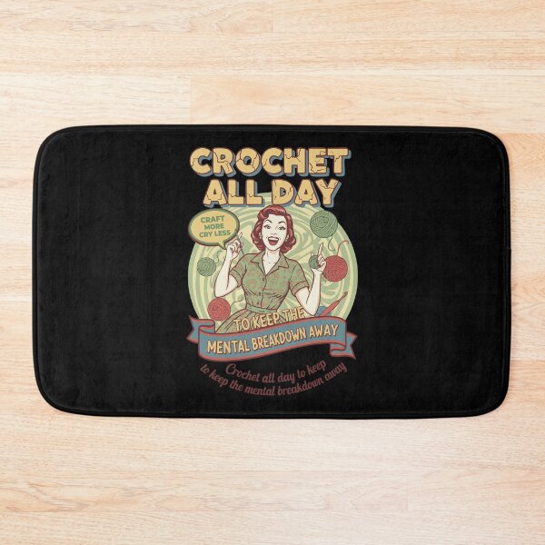 Item preview, Crochet Lover Crochet All Day Keep The Mental designed and sold by LuminOrb.
